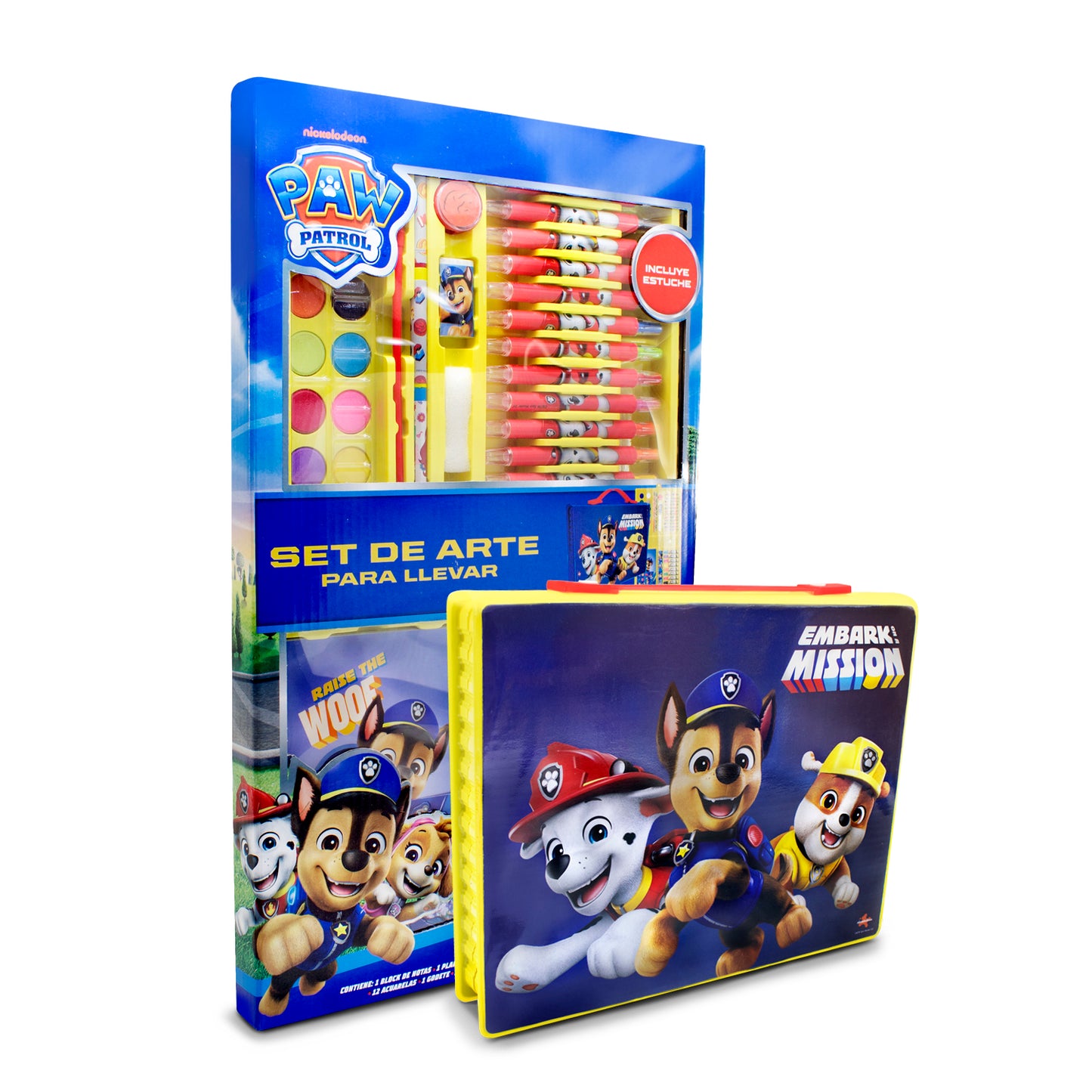 Set de Arte Infantil Paw Patrol con Estuche