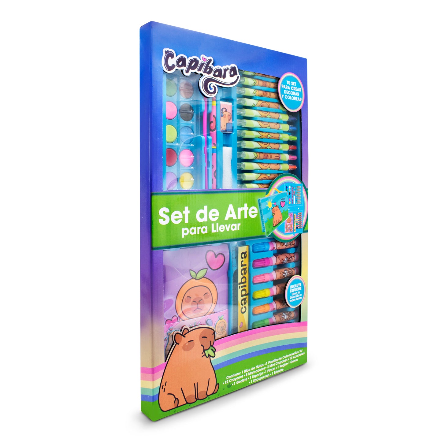 Set de Arte Infantil Capibara con Estuche