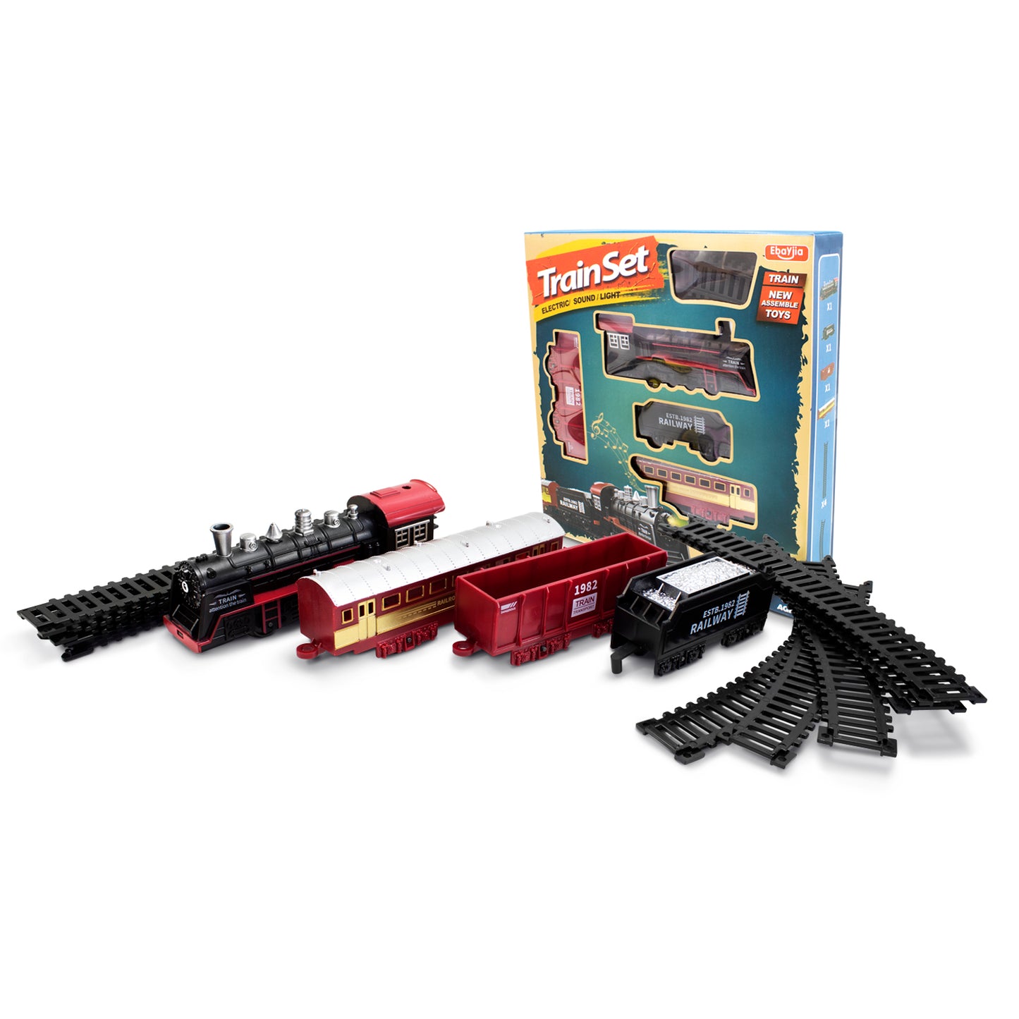 Tren de Juguete Eléctico Estilo Retro