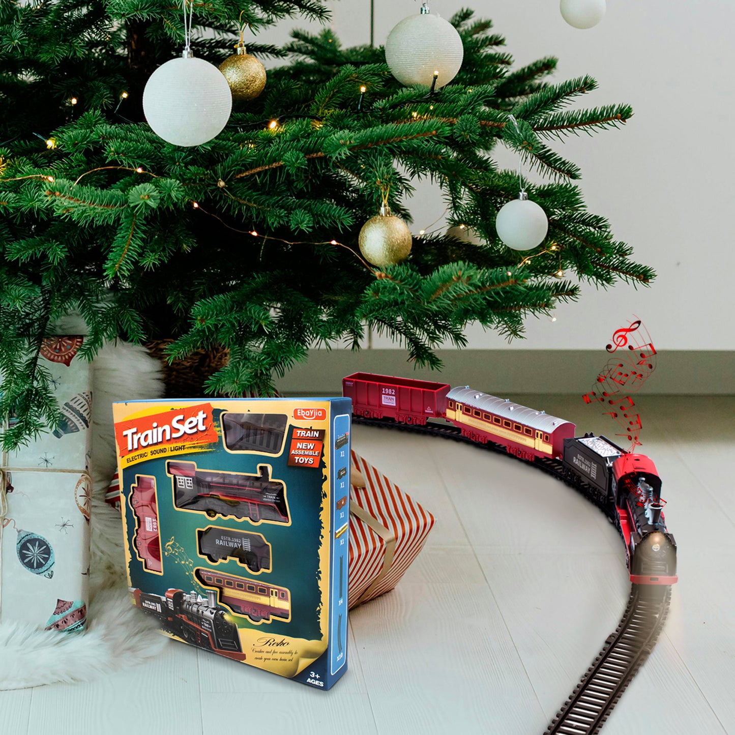 Tren de Juguete Eléctico Estilo Retro