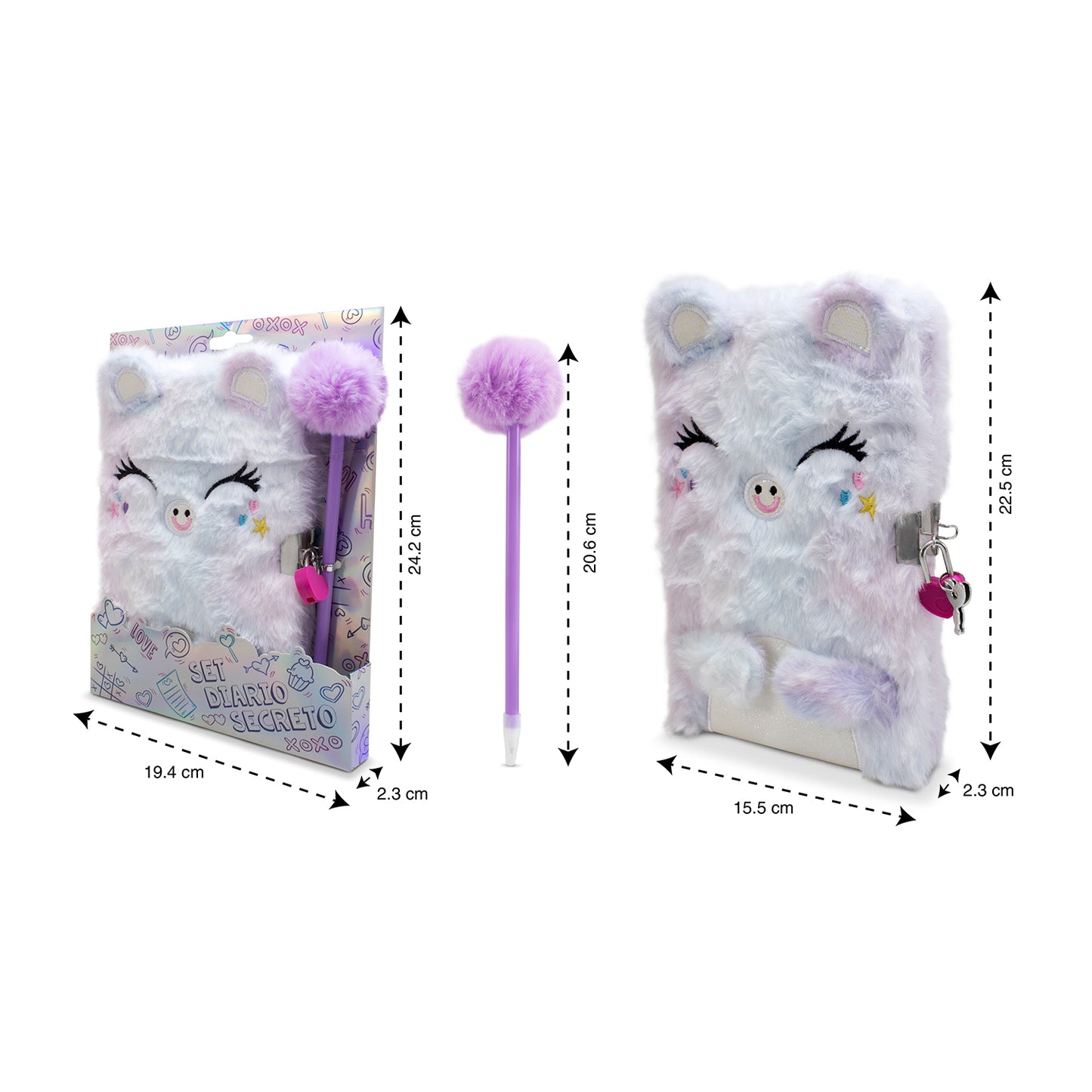 Diario Secreto Cerdito de Peluche