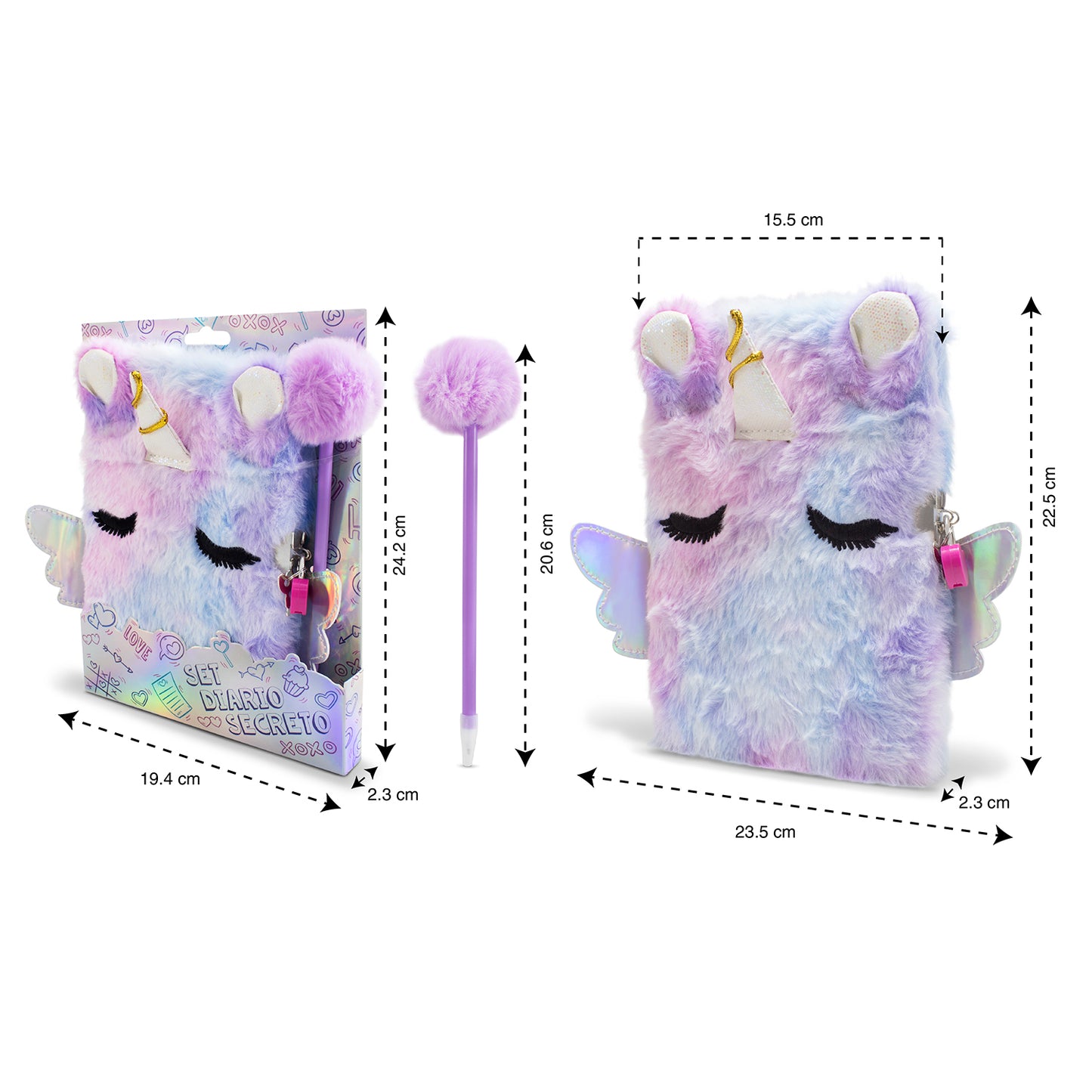 Diario Secreto Unicornio de Peluche