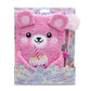 Diario Sectero Oso Rosa de Peluche