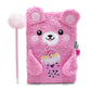 Diario Sectero Oso Rosa de Peluche