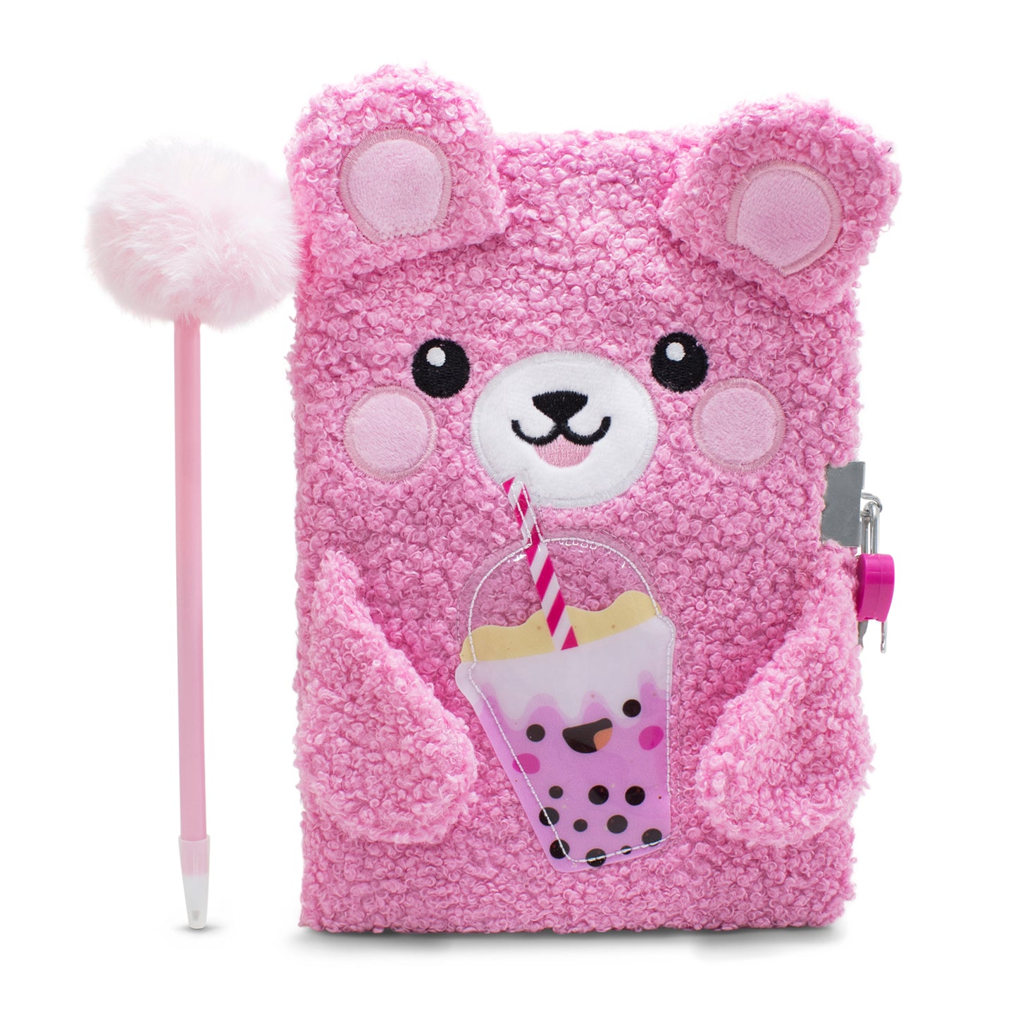 Diario Sectero Oso Rosa de Peluche