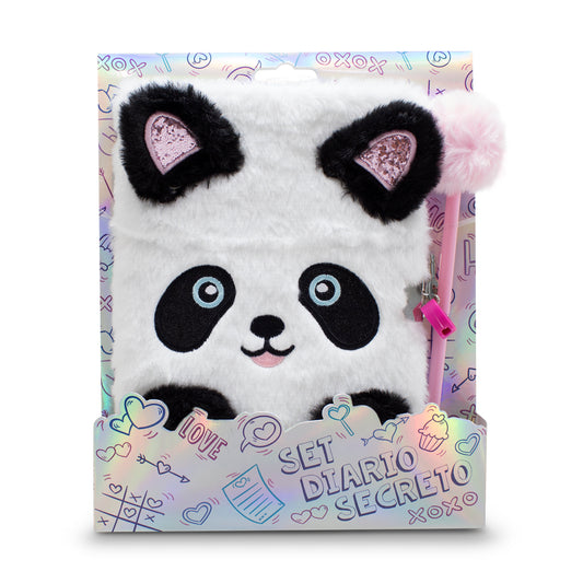 Diario Secreto Oso Panda de Peluche