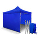 Toldo 3x3 Con Paredes Plegable Carpa Reforzada Azul