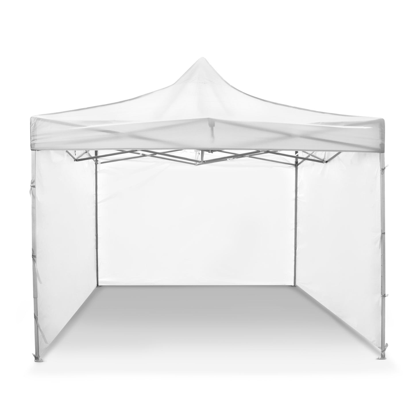 Toldo 3x3 Con Paredes Plegable Carpa Reforzada Blanco