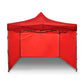 Toldo 3x3 Con Paredes Plegable Carpa Reforzada Rojo