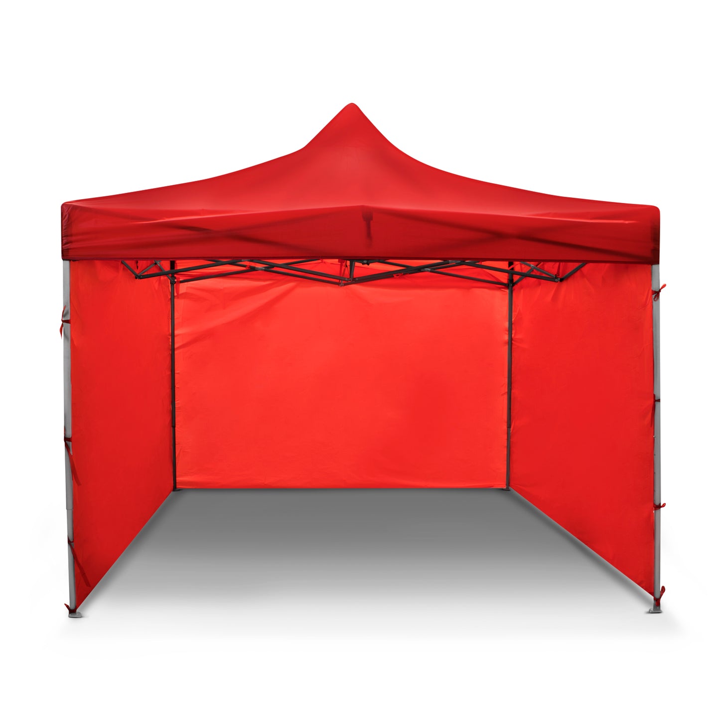 Toldo 3x3 Con Paredes Plegable Carpa Reforzada Rojo