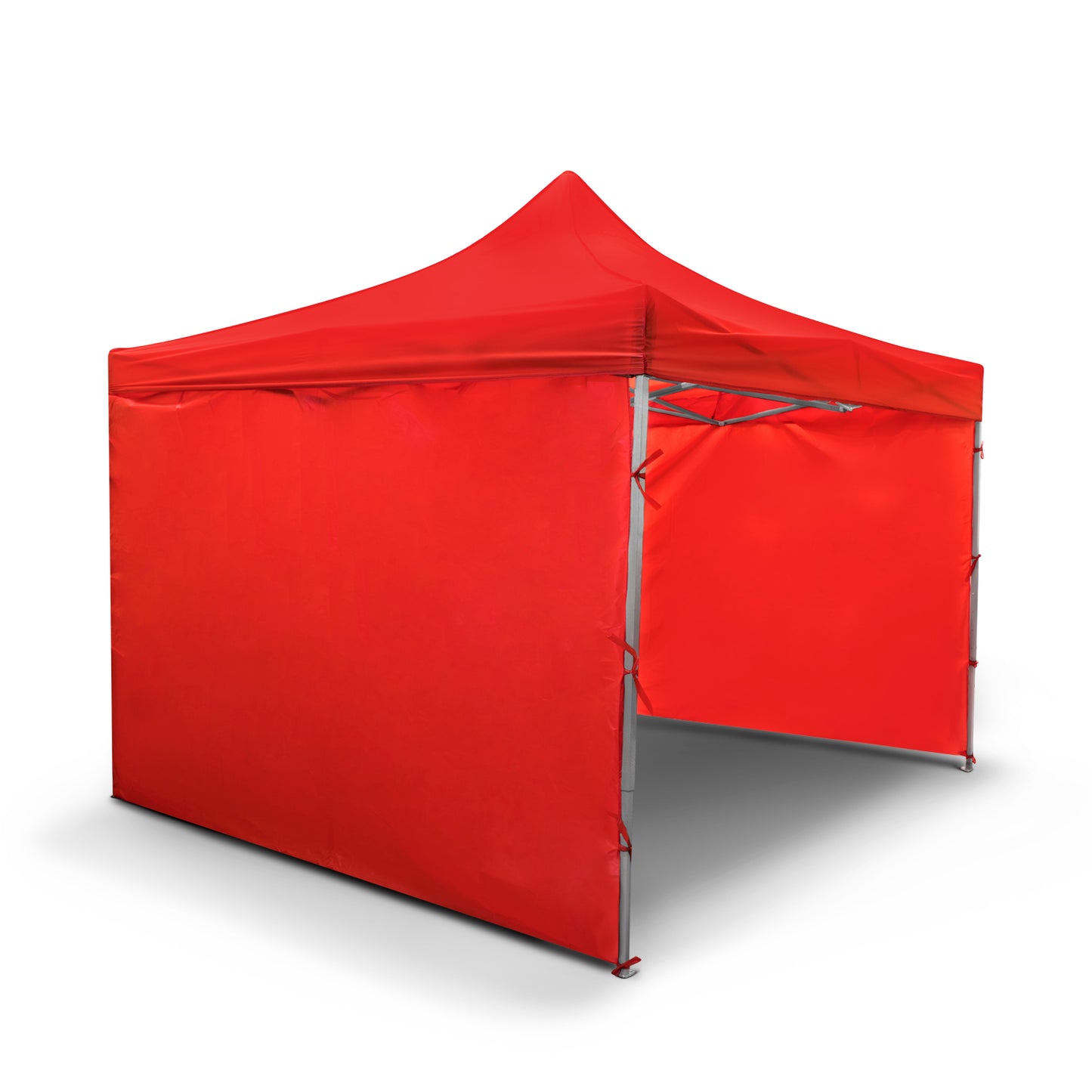 Toldo 3x3 Con Paredes Plegable Carpa Reforzada Rojo