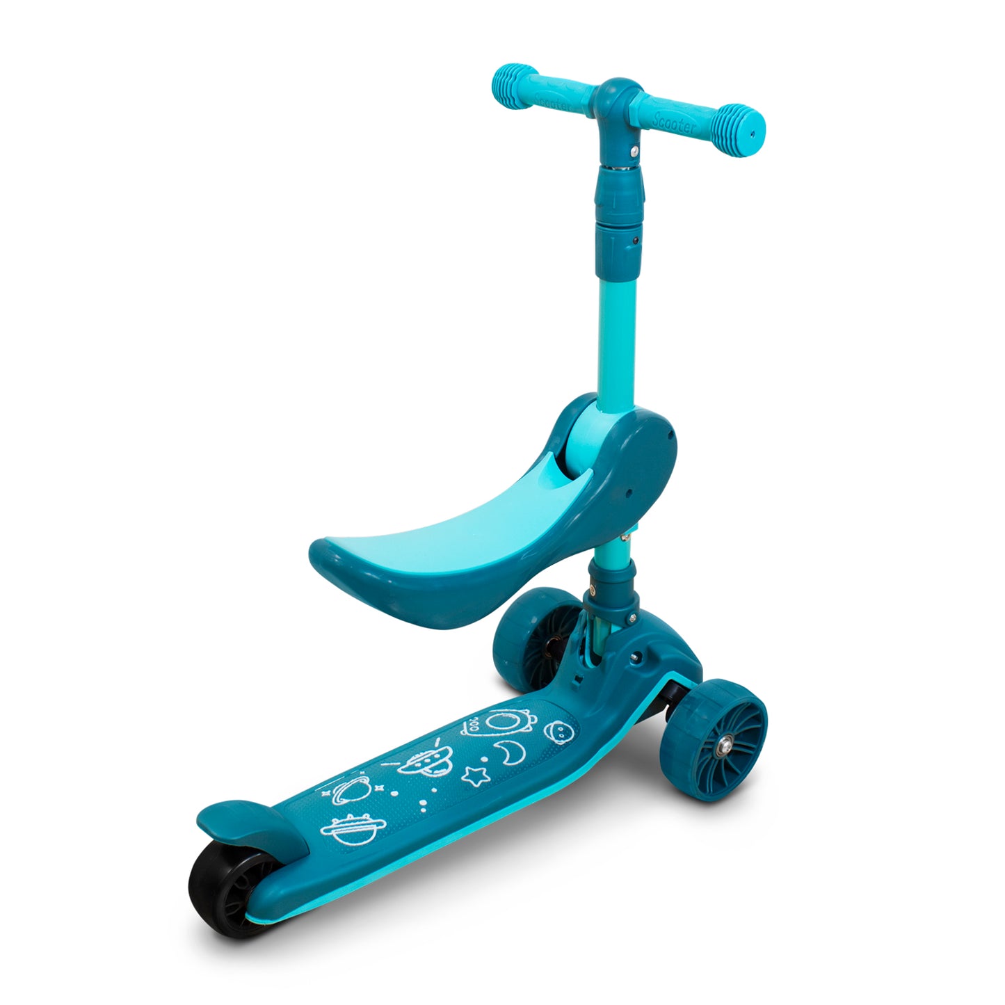 Scooter Verde con Luz y Sonido