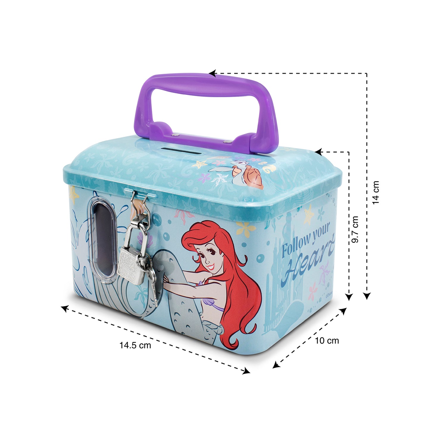 Alcancia Metalica Disney Ariel La Sirenita
