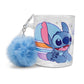 Taza Transparente Stitch con Llavero