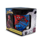 Taza Transparente Spiderman Marvel con Llavero