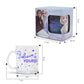 Taza Transparente Elsa Frozen Disney con Llavero