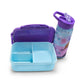 Lonchera Infantil Escolar Frozen Con Botella Y Recipiente