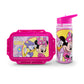 Lonchera Infantil Escolar Minnie Mouse Con Botella Y Recipiente