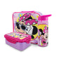 Lonchera Infantil Escolar Minnie Mouse Con Botella Y Recipiente