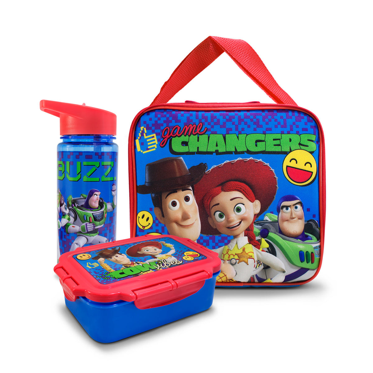 Lonchera Infantil Escolar Toy Story Disney Con Botella Y Recipiente