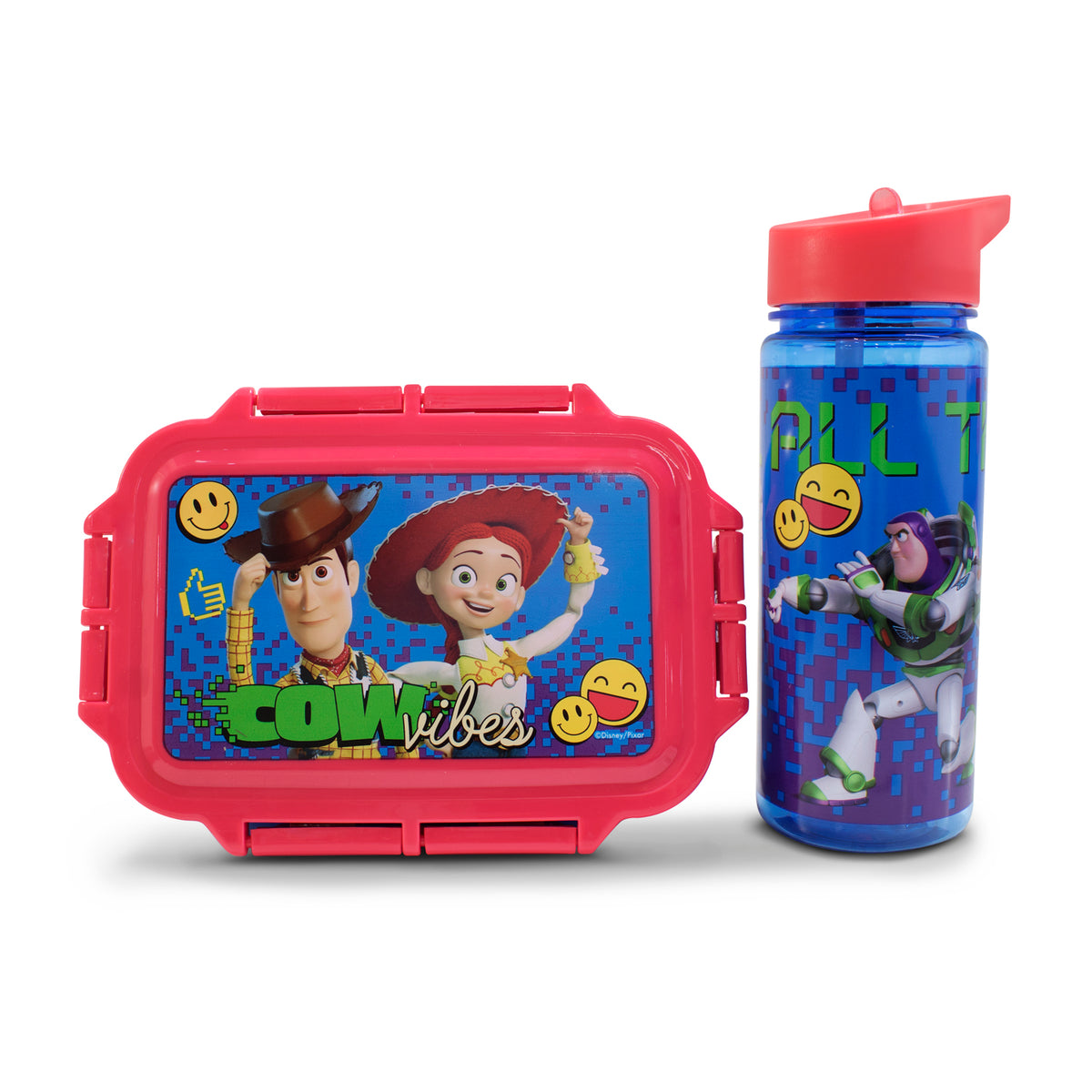 Lonchera Infantil Escolar Toy Story Disney Con Botella Y Recipiente