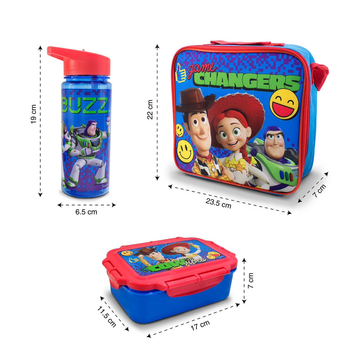 Lonchera Infantil Escolar Toy Story Disney Con Botella Y Recipiente