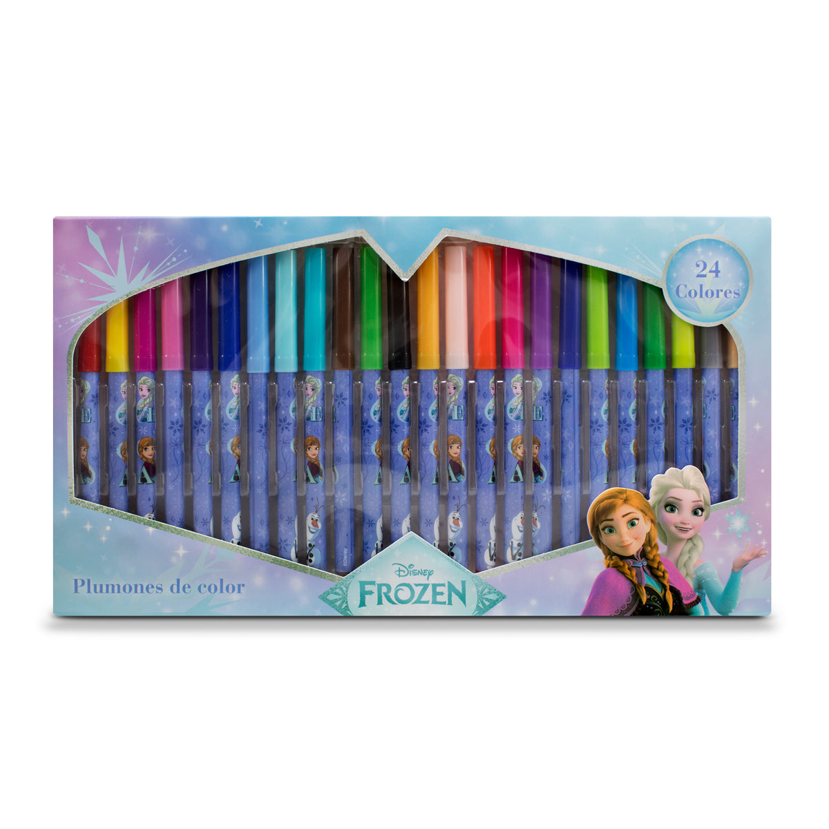 Set de 24 Plumones de Colores Disney Frozen