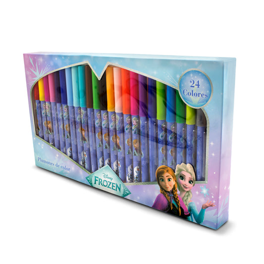 Set de 24 Plumones de Colores Disney Frozen