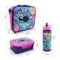 Lonchera Infantil Escolar Stitch Con Botella Y Recipiente