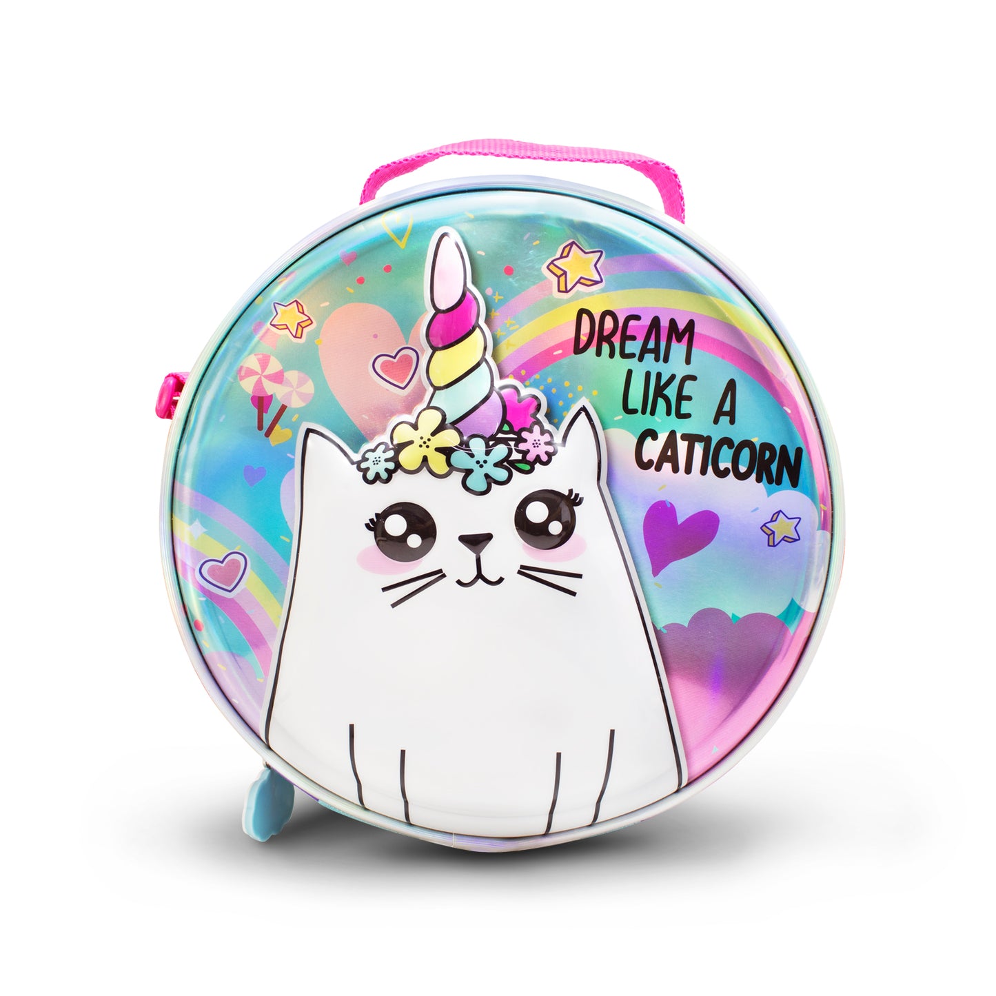 Lonchera térmica redonda con diseño de Caticorn