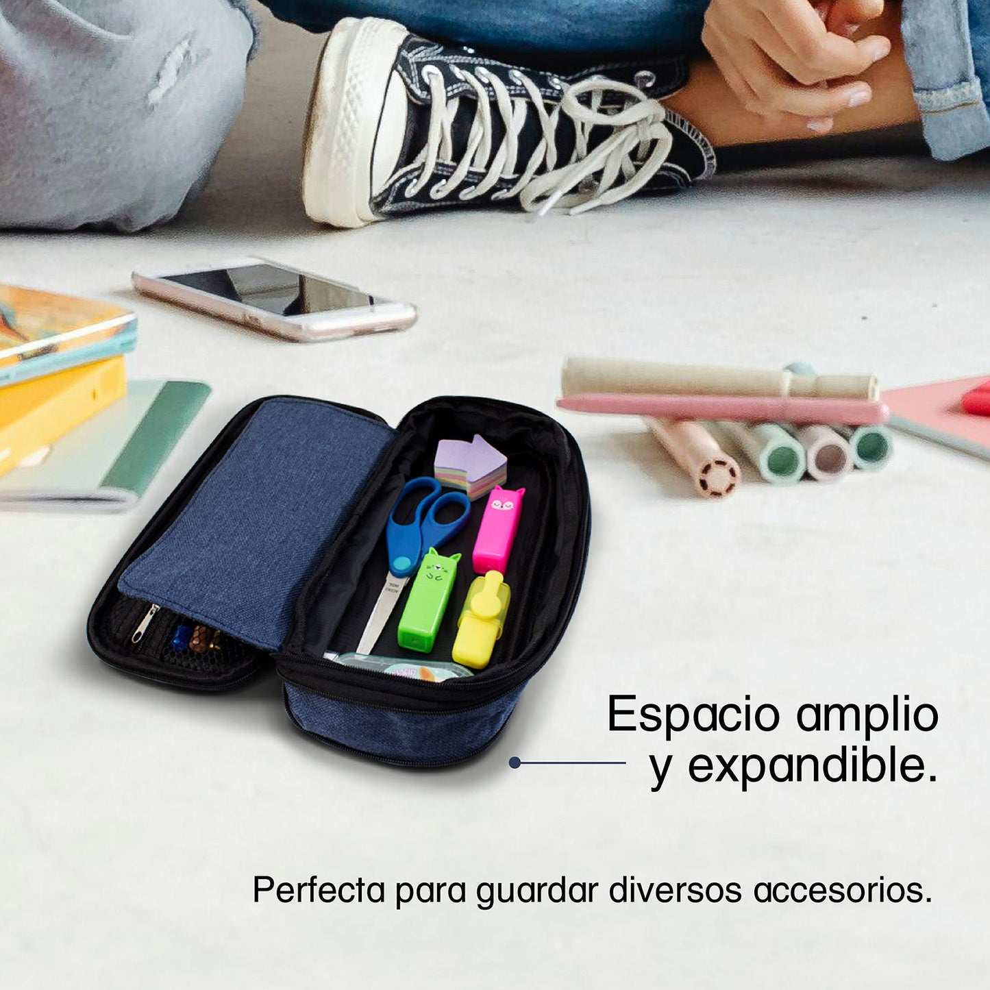 Lapicera Expandible Azul