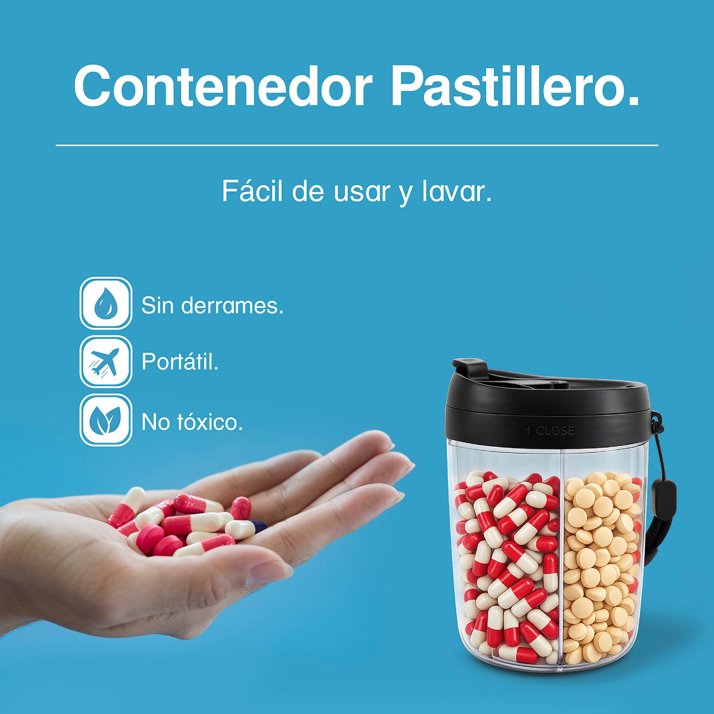 Pastillero Portátil