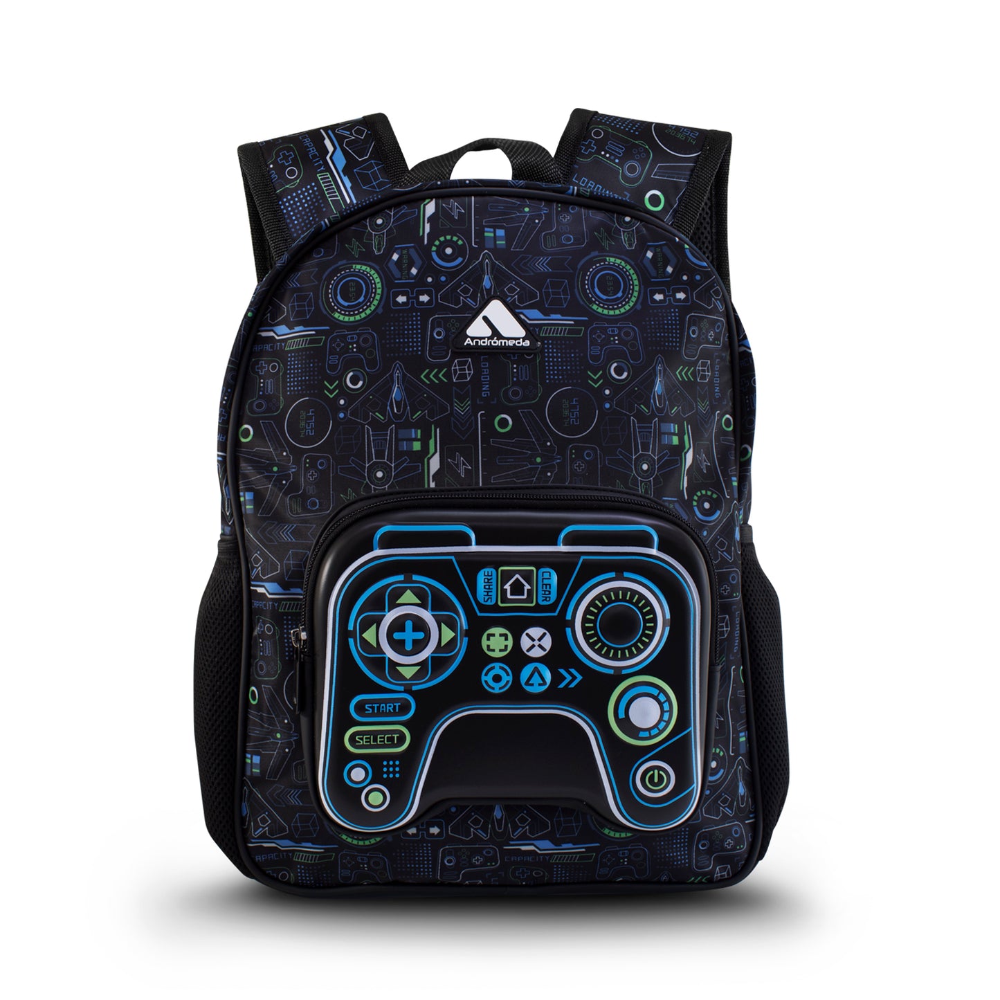 Mochila Escolar Gamer Videojuegos Control 3d