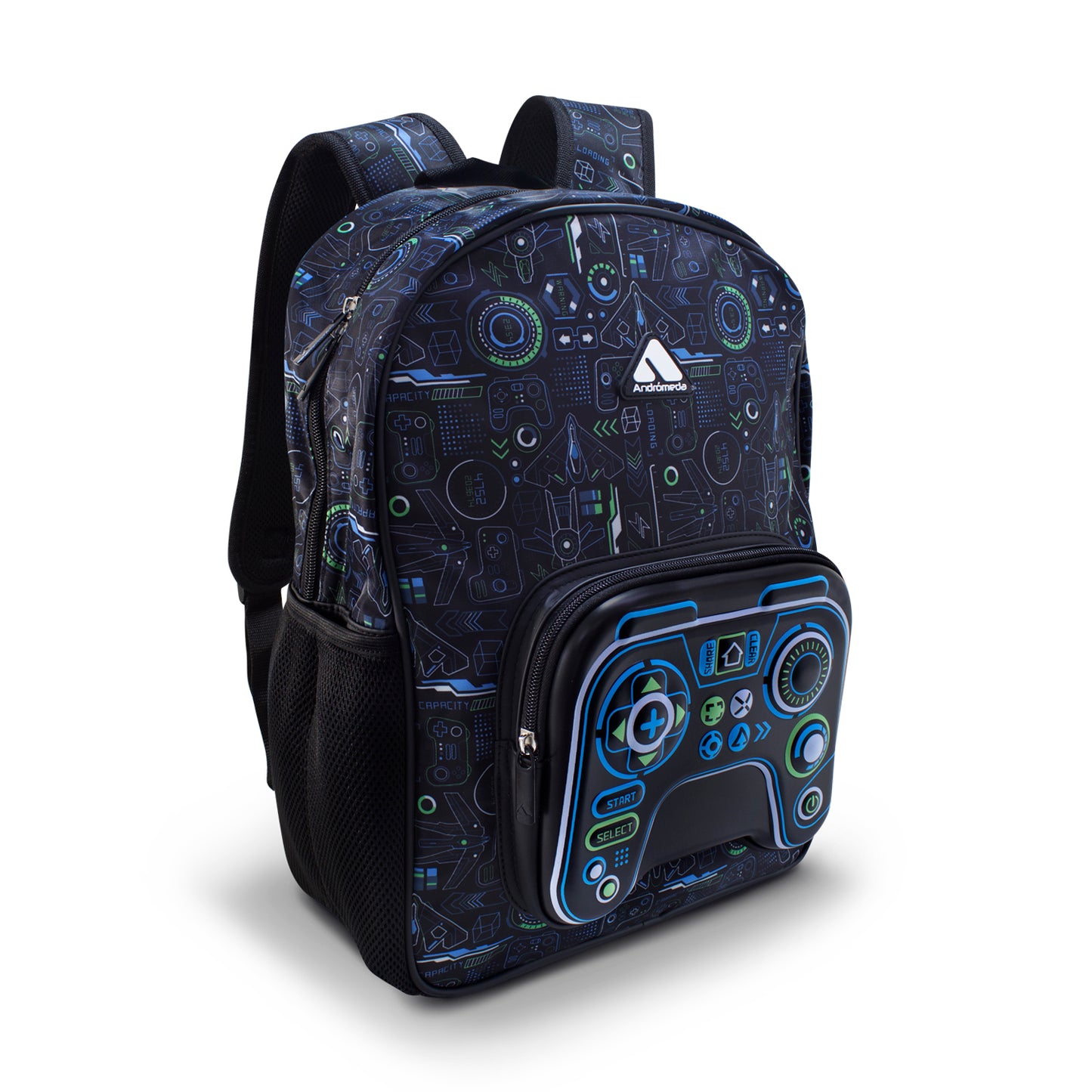 Mochila Escolar Gamer Videojuegos Control 3d
