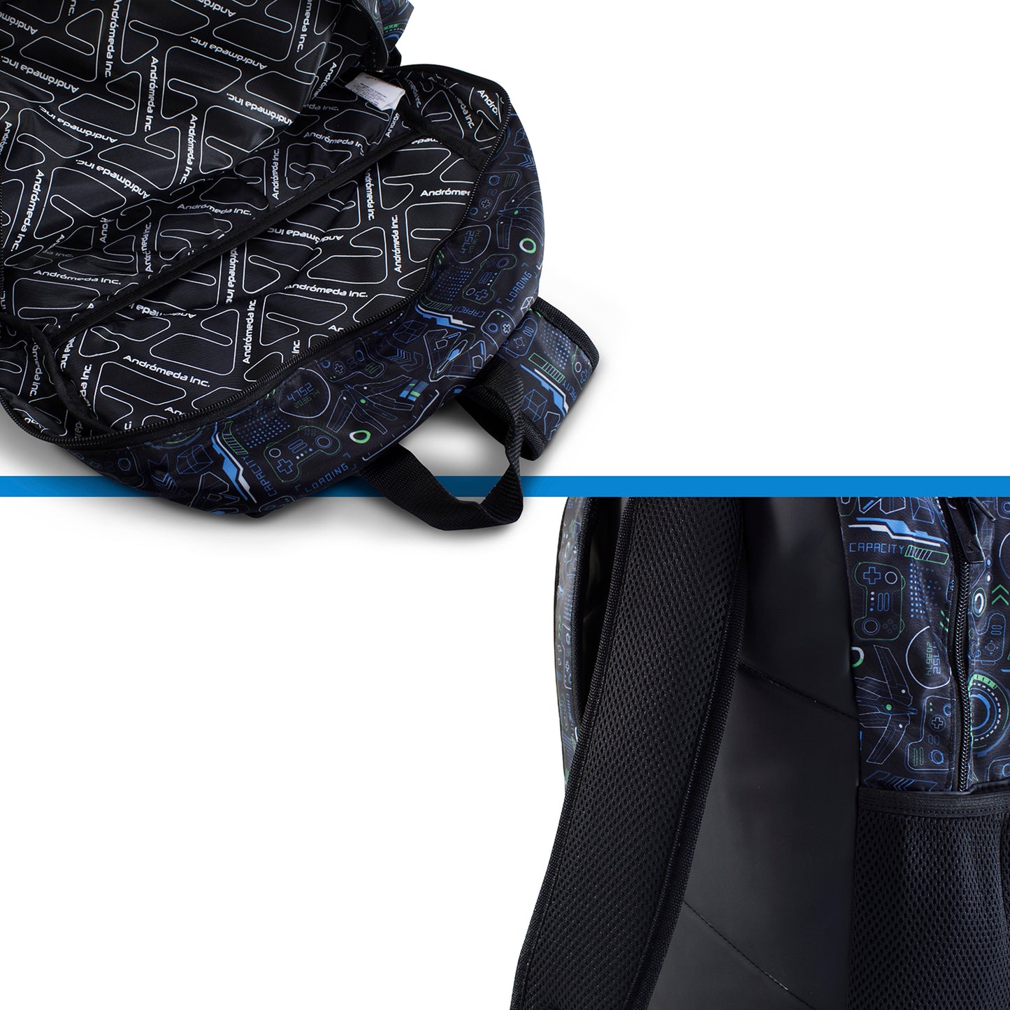 Mochila Escolar Gamer Videojuegos Control 3d
