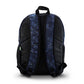 Mochila Escolar Negra Azul Balon Fútbol