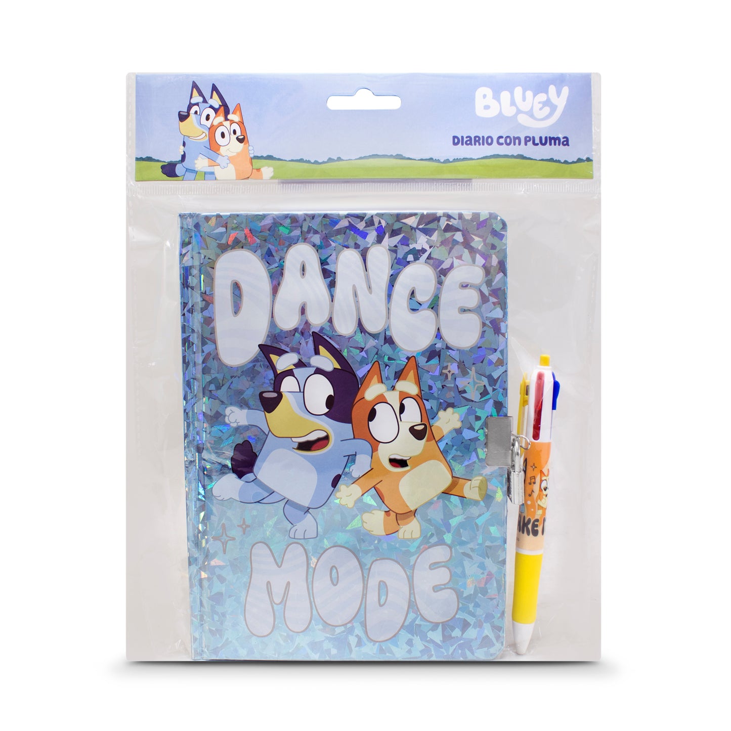 Diario Libreta Pasta Dura con Pluma Bluey