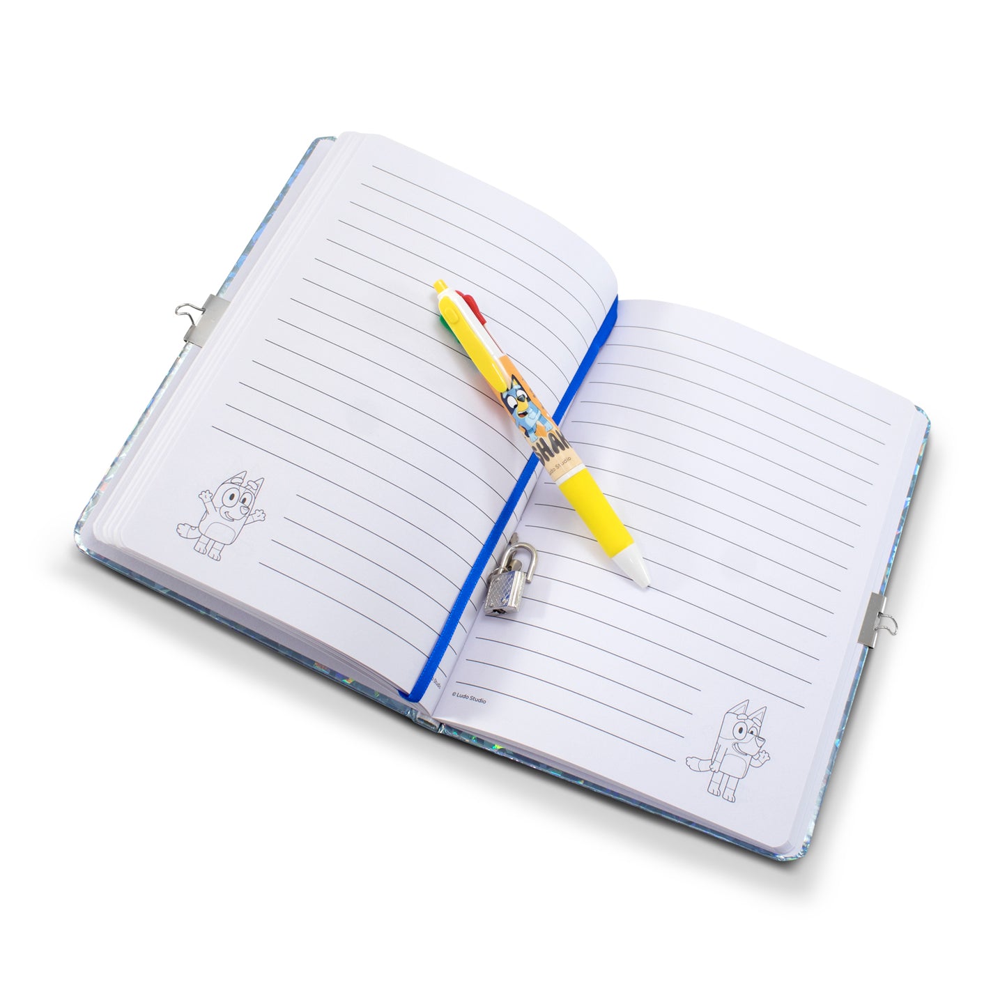 Diario Libreta Pasta Dura con Pluma Bluey