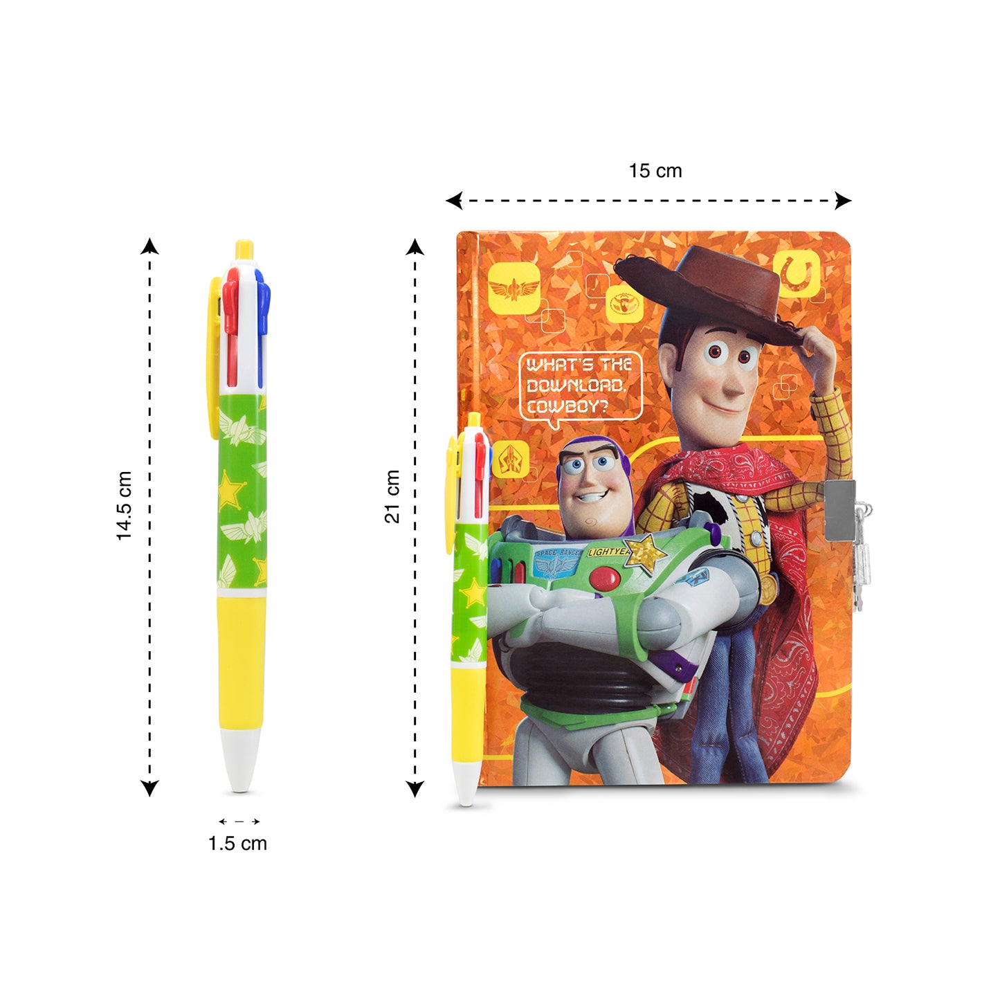 Diario Libreta Pasta Dura con Pluma Disney Toy Story