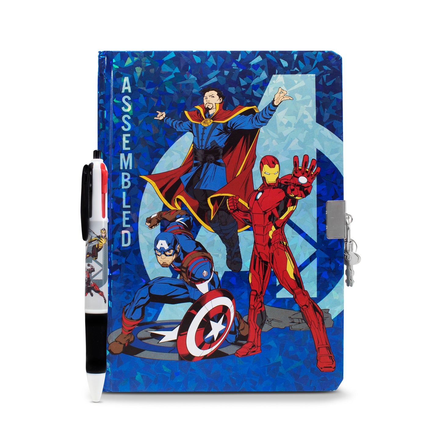 Diario Libreta Pasta Dura con Pluma Marvel Avengers
