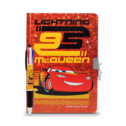 Diario Libreta Pasta Dura con Pluma Disney Cars