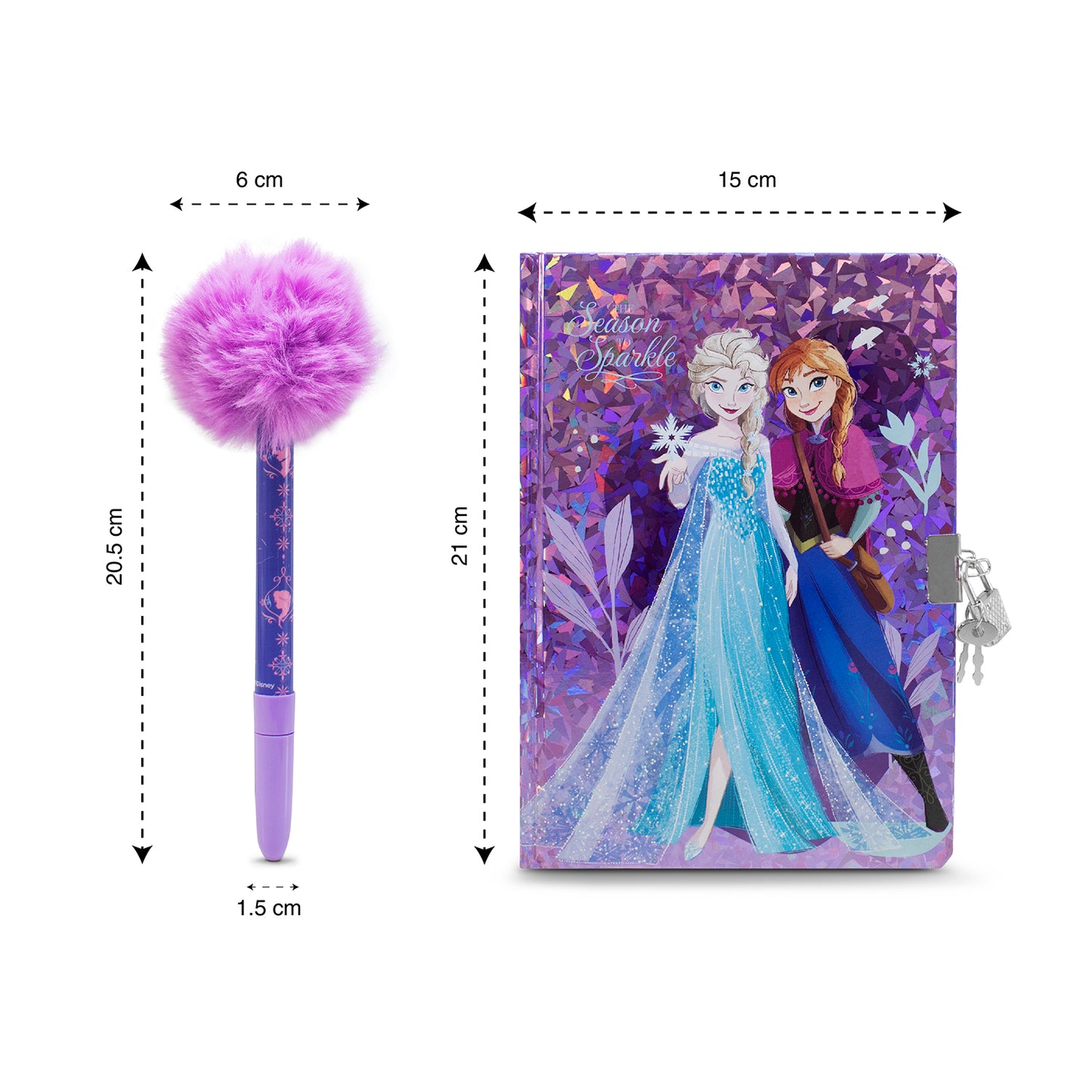Diario Libreta Pasta Dura con Pluma Disney Frozen