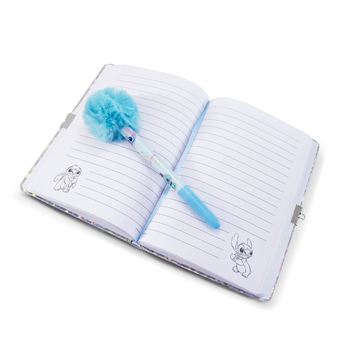 Diario Libreta Pasta Dura con Pluma Disney Stitch