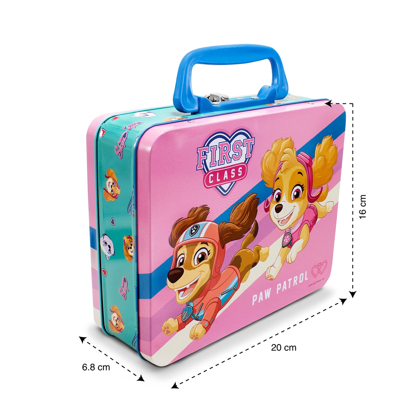 Lonchera Metalica Paw Patrol Rosa