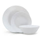 Vajilla de Vidrio Opal Blanca 18 Piezas