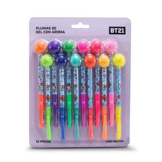 Plumas de Gel con Aroma BT21