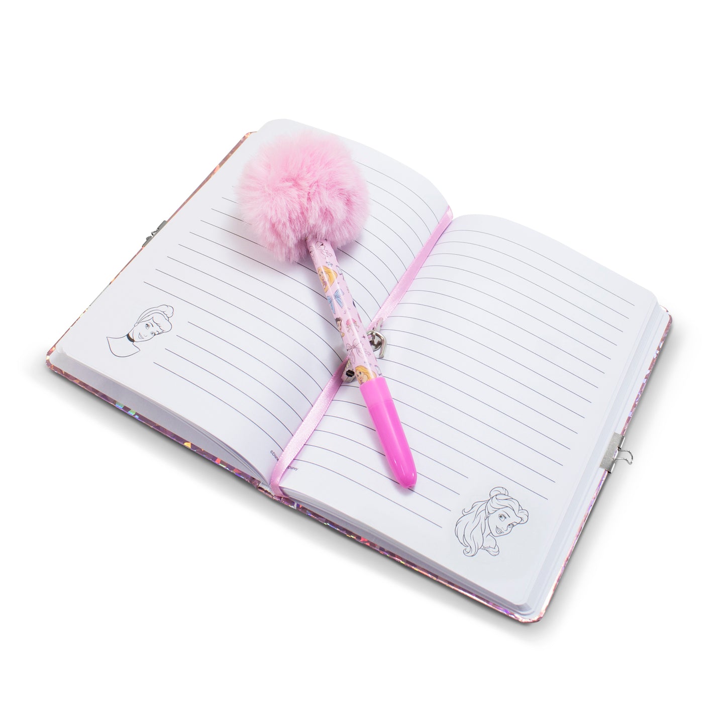Diario Libreta Pasta Dura con Pluma Princesas Disney