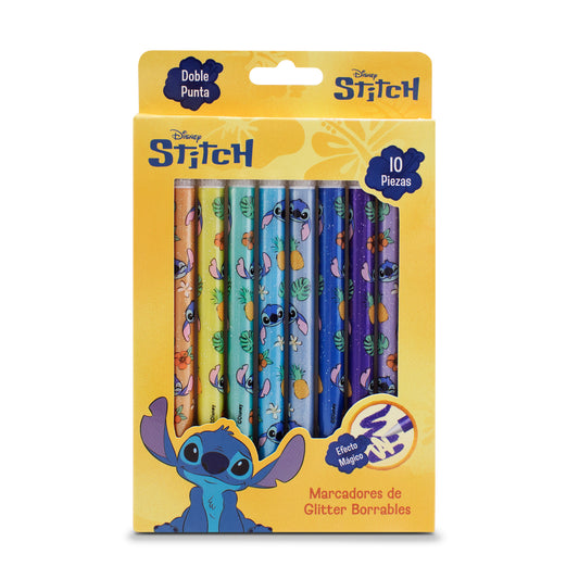 Marcadores de Glitter Borrables Stitch