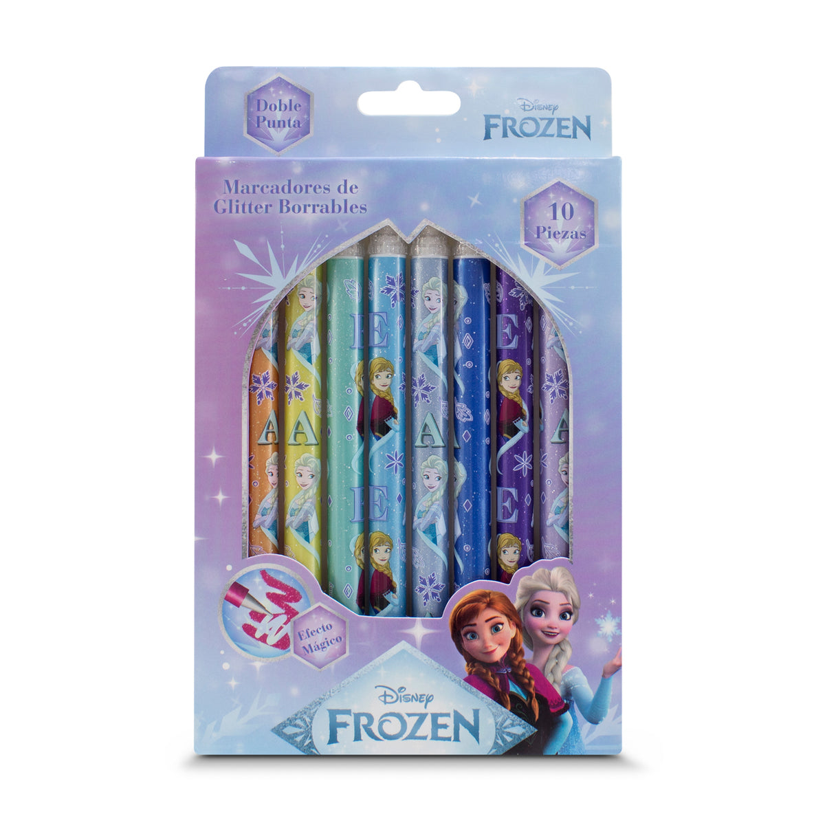 Marcadores de Glitter Borrables Disney Frozen