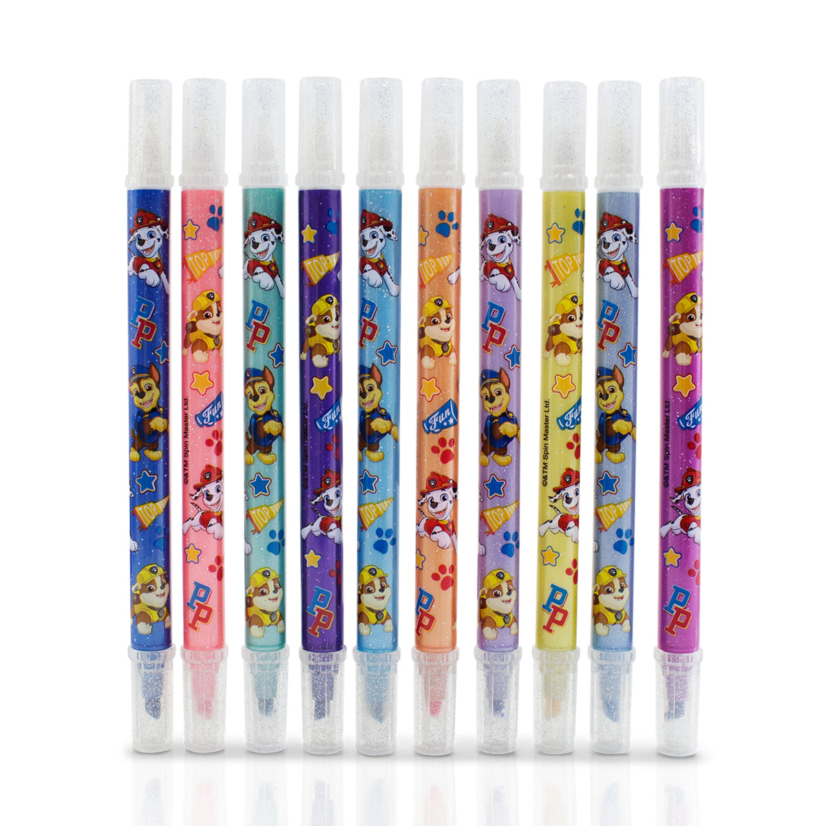 Marcadores de Glitter Borrables Paw Patrol